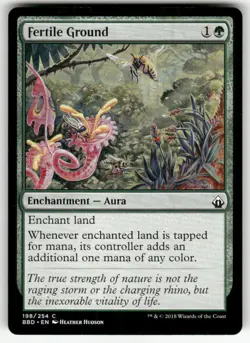 FERTILE GROUND #198 (COMMON) MTG BATTLEBOND - Image 1