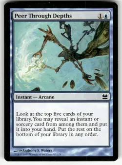 PEER THROUGH DEPTHS #57 (COMMON) MTG MODERN MASTERS - Image 1
