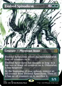 X 1 Evolved Spinoderm NM Showcase Phyrexia All Will Be One 313 MTG Magic - Image 1