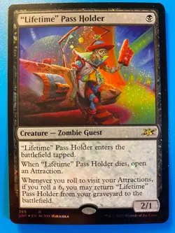 MTG 1x GALAXY FOIL "Lifetime" Pass Holder 365 Unfinity Magic the Gathering x1 NM - Image 1