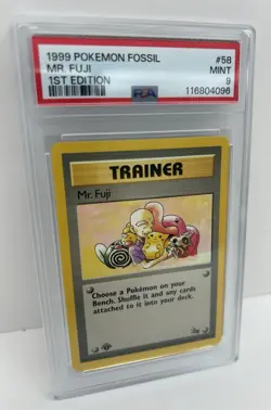 1999 Pokemon Fossil 1st Edition Mr. Fuji #58 PSA 9 MINT - Image 2