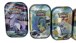 Pokemon 5 Tins Galar Friends Mini Collector Set NO CARDS Storage Tins Only - Image 2