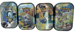 Pokemon Galar Friends Mini Collector Tins 4 Piece Set NO CARDS Storage Tins Only - Image 1