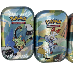 Pokemon Galar Friends Mini Collector Tins 4 Piece Set NO CARDS Storage Tins Only - Image 2