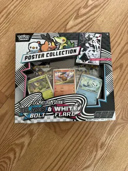 Pokemon Black Bolt And White Flare Unova Poster Collection Box *FACTORY SEALED* - Image 1