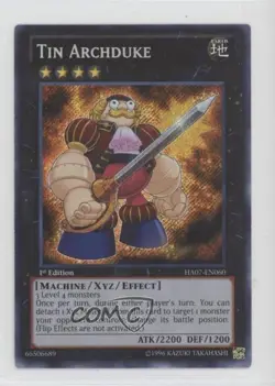 Tin Archduke 1st Ed. YuGiOh Hidden Arsenal 7: Knight of Stars #HA07-EN060 - Image 1