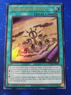 Yugioh Mitsurugi Ritual SUDA-EN095 Ultra Rare 1st Ed - Image 1