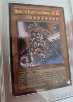 🔥Horus Black Flame Dragon Ultimate Rare, Unlimited SOD-EN008 PSA MINT 9 YuGiOh - Image 2