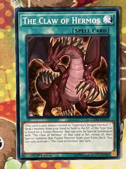 Yugioh The Claw Of Hermos LEDD-ENA23 Single - Image 1