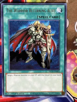 Yugioh The Warrior Returning Alive KICO-EN052 Single - Image 1