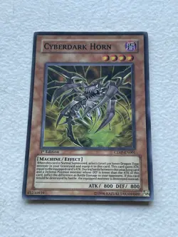 1996 Yugioh CDIP Cyberdeck Horn ~ 1 HOLO ~ 2 RARE ~ 20 Card Lot - Image 5