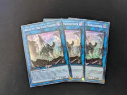 Yugioh! 3x/Playset Rock of the Vanquisher MP24-EN141 Prismatic Secret Rare 1st - Image 1