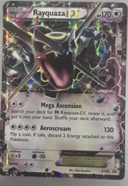 Pokemon TCG Rayquaza EX XY 69 Promo Holo Card Black Star - Image 1