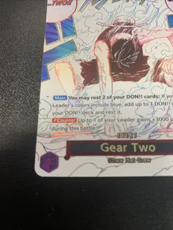 Gear Two Alt Art OP11-080 R A Fist of Divine Speed One Piece card game ENGLISH - Image 5