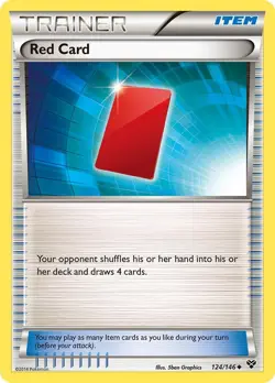 XY Base Set #124/146 Red Card - Image 1