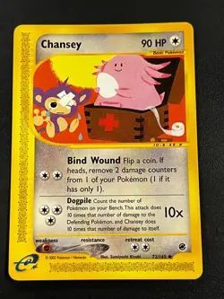 Chansey 72/165 - Expedition Vintage Pokemon TCG Card LP e-Reader - Image 1