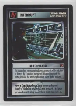 1999 Star Trek CCG: Blaze of Glory 18 Card Foil Sub-Set Inside Operation - Image 1