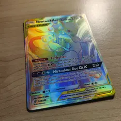 Mewtwo & Mew GX 242/236 - NM Rainbow Secret Rare Unified Minds Pokemon TCG Card - Image 2