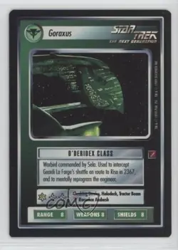 1999 Star Trek CCG: Blaze of Glory 18 Card Foil Sub-Set Goraxus - Image 1