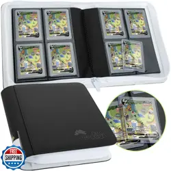 FunGuys Toploader Binder, Trading Card Binder Storage,128 4 Pocket Top Loader - Image 1