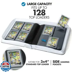 FunGuys Toploader Binder, Trading Card Binder Storage,128 4 Pocket Top Loader - Image 2