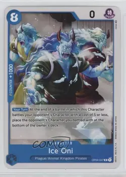 2023 One Piece Card Game: Kingdoms of Intrigue OP04 Ice Oni #OP04-047 - Image 1