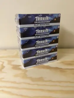 MTG Tarkir Dragonstorm Booster Box Lot of 5 New Sealed TDM Magic - Image 1