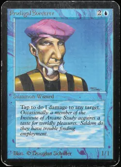 MTG Prodigal Sorcerer ALPHA Common [PL] Magic: The Gathering | EN 1993 - Image 1