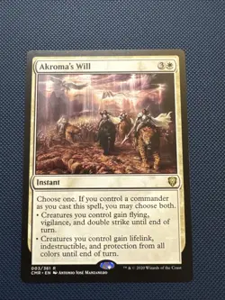 MTG Akroma's Will - Commander Legends (CMR) NM - Image 1
