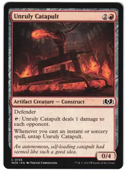 Unruly Catapult 156 Wilds of Eldraine NM MTG - Image 1