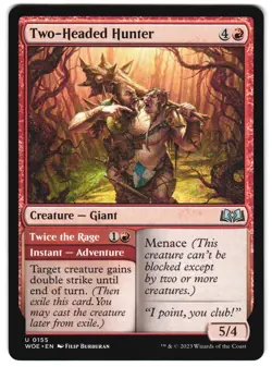 Two-Headed Hunter 155 Wilds of Eldraine NM MTG - Image 1