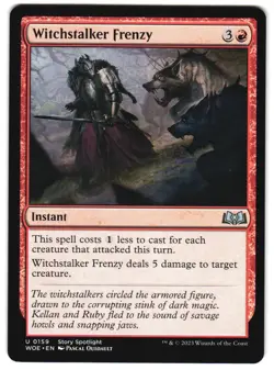 Witchstalker Frenzy 159 Wilds of Eldraine NM MTG - Image 1