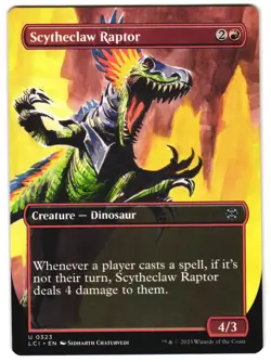 Scytheclaw Raptor (Borderless) 323 The Lost Caverns of Ixalan NM MTG - Image 1