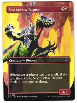 Scytheclaw Raptor (Borderless) 323 The Lost Caverns of Ixalan NM MTG - Image 1