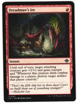 Dreadmaw's Ire 147 The Lost Caverns of Ixalan NM MTG - Image 1