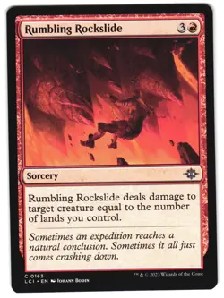 Rumbling Rockslide 163 The Lost Caverns of Ixalan NM MTG - Image 1