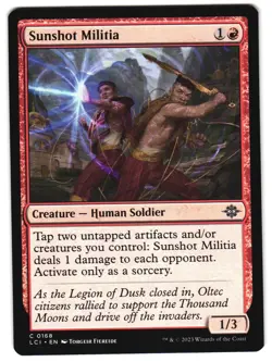 Sunshot Militia 168 The Lost Caverns of Ixalan NM MTG - Image 1