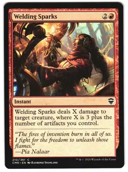 Welding Sparks 210 Commander Legends NM MTG - Image 1