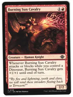 Burning Sun Cavalry 138 The Lost Caverns of Ixalan Near Mint MTG - Image 1