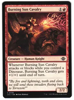 Burning Sun Cavalry 138 The Lost Caverns of Ixalan NM MTG - Image 1