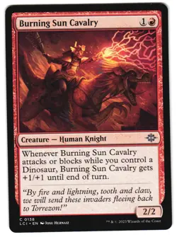 Burning Sun Cavalry 138 The Lost Caverns of Ixalan NM MTG - Image 1