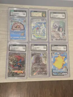 POKEMON JAPANESE Cards Lot (6) Holo Super Rare POKEMON ALL CGC GRADE 10 GEM MINT - Image 1