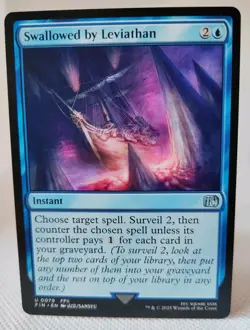 Magic MTG - Swallowed by Leviathan - Final Fantasy - NMINT #0079 - Image 1
