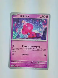 Tinkatink - 082/182 SV04 Paradox Rift Pokemon TCG -Excellent - Image 1