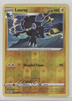 Luxray Reverse Foil Pokemon Sword & Shield Fusion Strike #093 - Image 1