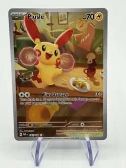 Pokemon Plusle Paradox Rift TCG Holo Card 193/182 Illustration Rare, Near Mint - Image 1