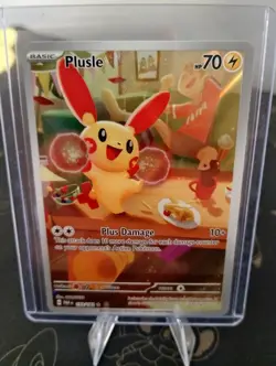 Pokemon Plusle Paradox Rift TCG Holo Card 193/182 Illustration Rare, Near Mint - Image 1