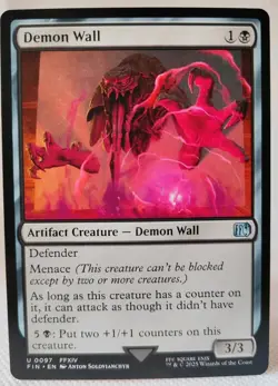Magic MTG - Demon Wall - Final Fantasy - NMINT #0097 - Image 1
