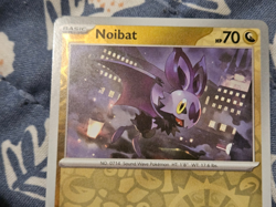 Noibat Reverse Holo 152/193 Common Paldea Evolved Pokemon - Image 3
