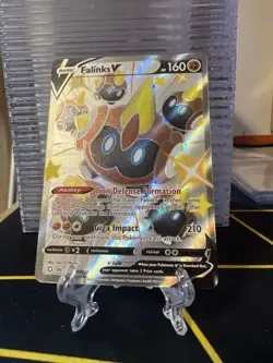 Pokemon TCG Shining Fates: Shiny Vault Falinks V #SV115/SV122 Shiny Holo Rare NM - Image 3